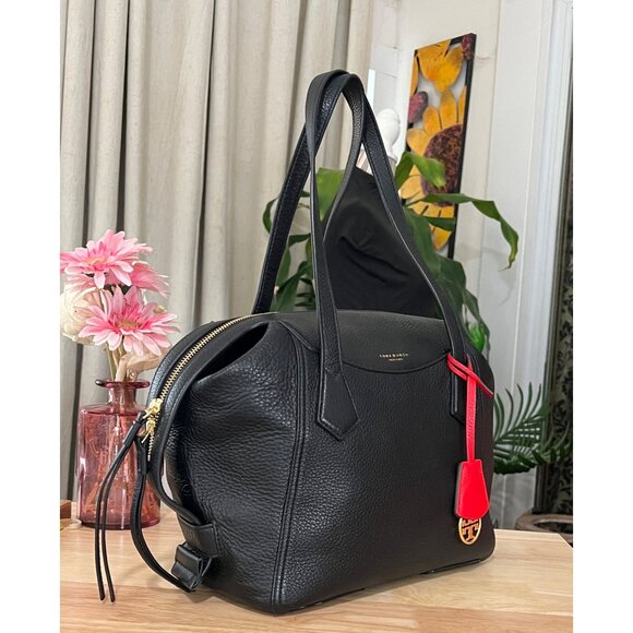 TORY BURCH BLACK PERRY HANDBAG - Picture 5 of 10